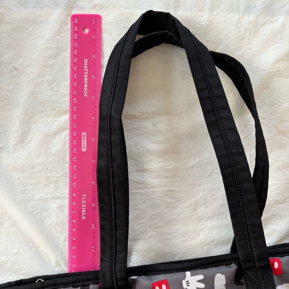 Disney Mickey Mouse Black and Red Tote Diaper Bag. Worn 1X - Picture 6 of 15